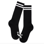 Polar Polar Happy Sad Long Socks  Black 39-42