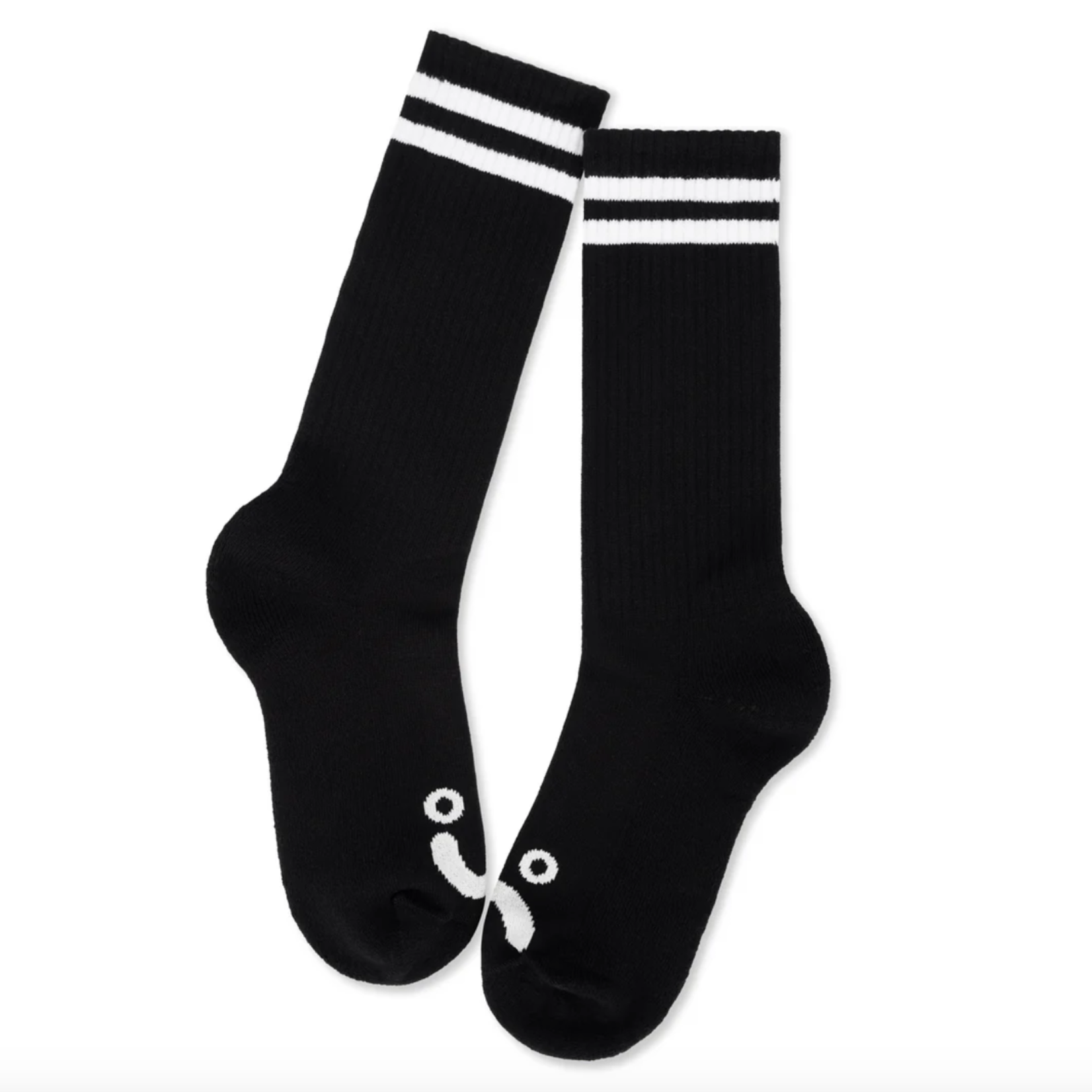 Polar Polar Happy Sad Long Socks  Black 39-42