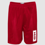 Tacky Joy Factory Tacky Joy Factory Red Mesh Shorts -