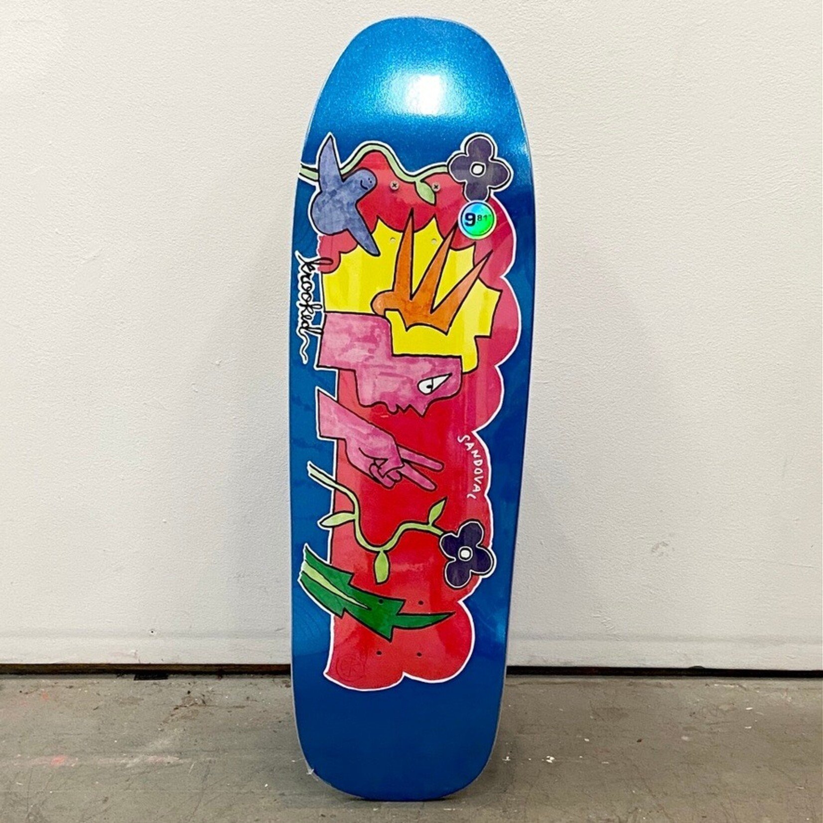 Krooked Krooked Skateboard 9.81 - Sandoval Peace Sign