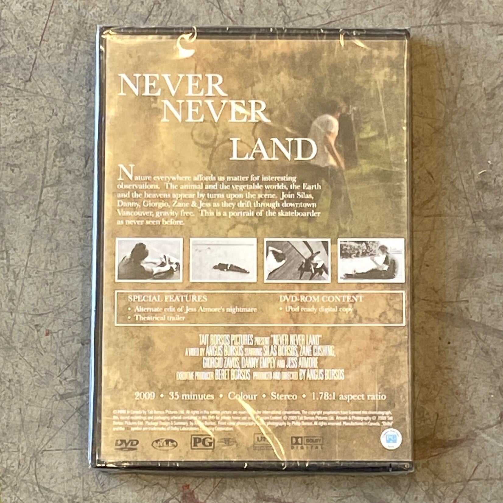 Never never land dvd