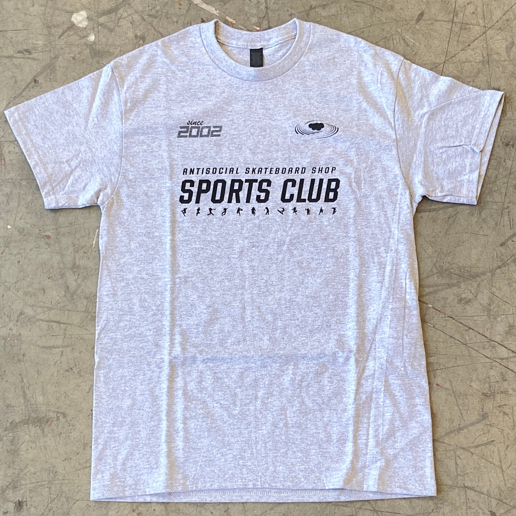Antisocial Antisocial Sports Club Tee - Grey/Black