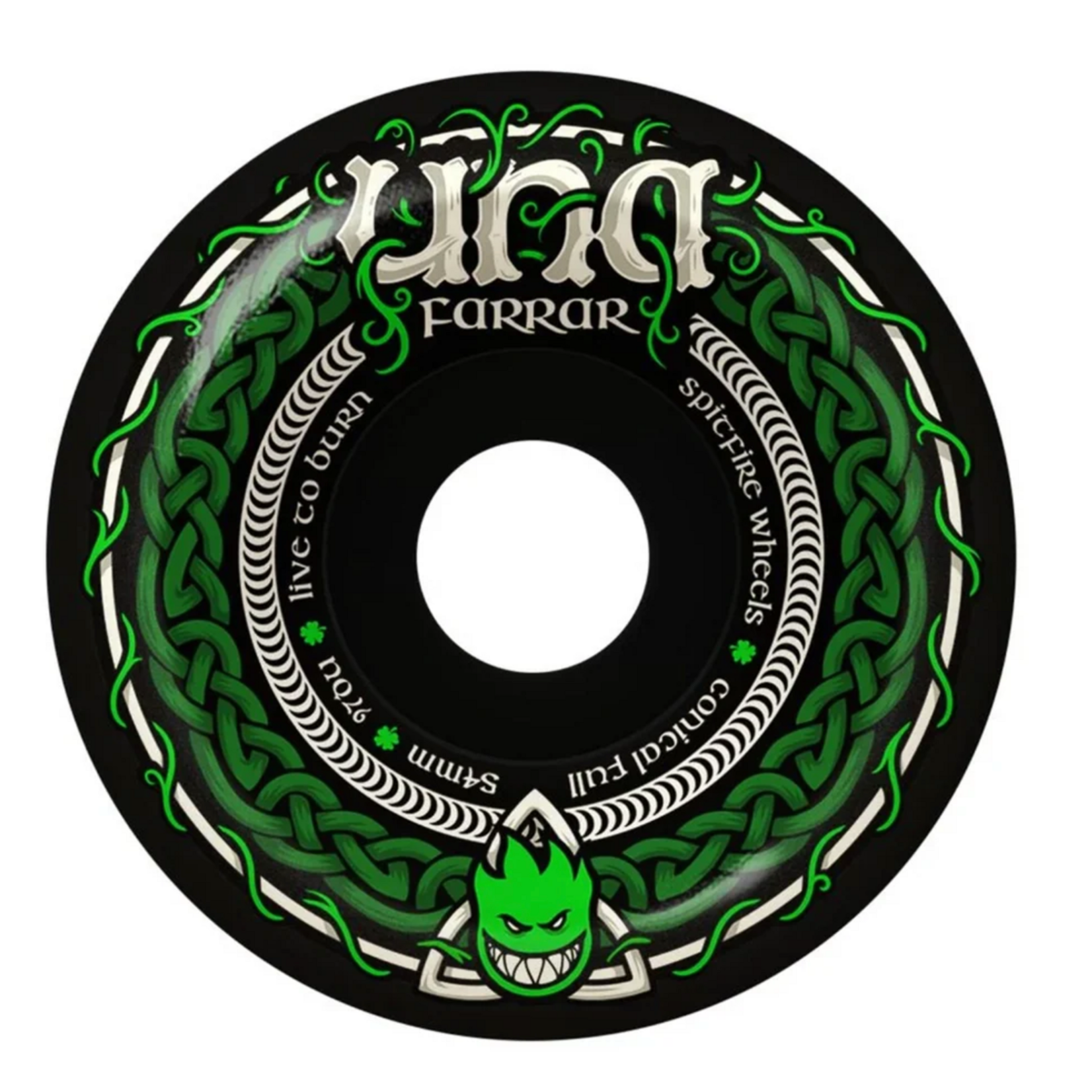 Spitfire Spitfire F4 97d Conical Full Wheels -54mm Una Trinity (Black)