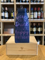 Wine Gift Bags Because You Can't Drink Flowers - Happy Birthday