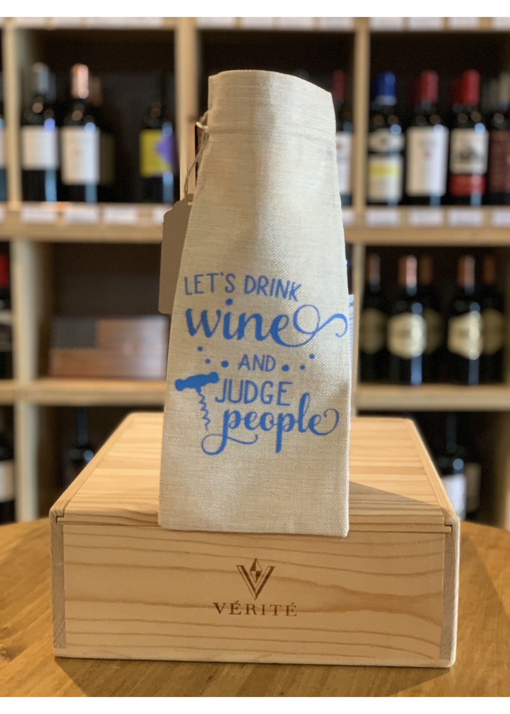 Wine Gift Bags Let's Drink Wine and Judge People