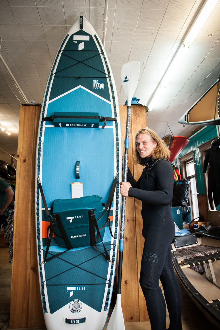 Tahe Planche à pagaie-kayak gonflable Beach SUP-YAK 10'6"