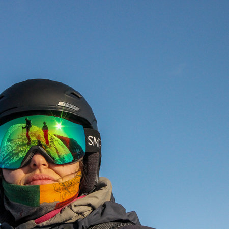 Casques et lunettes de ski