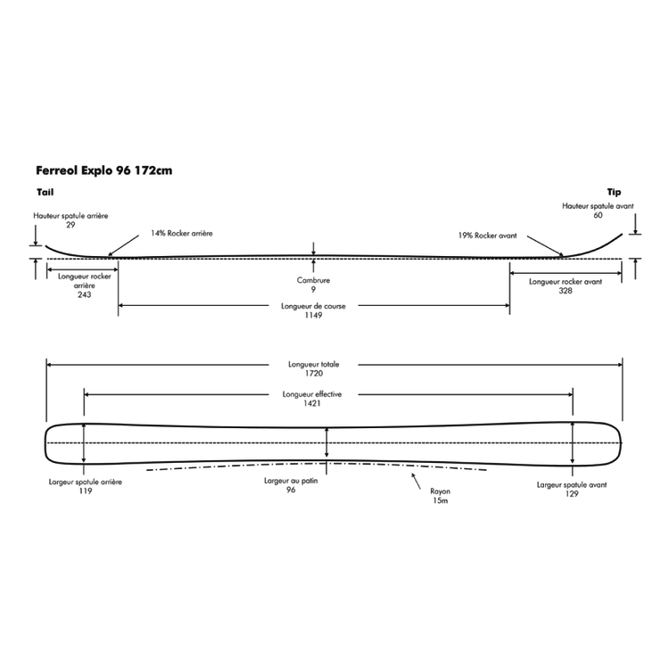 Ferreol Skis Explo 96