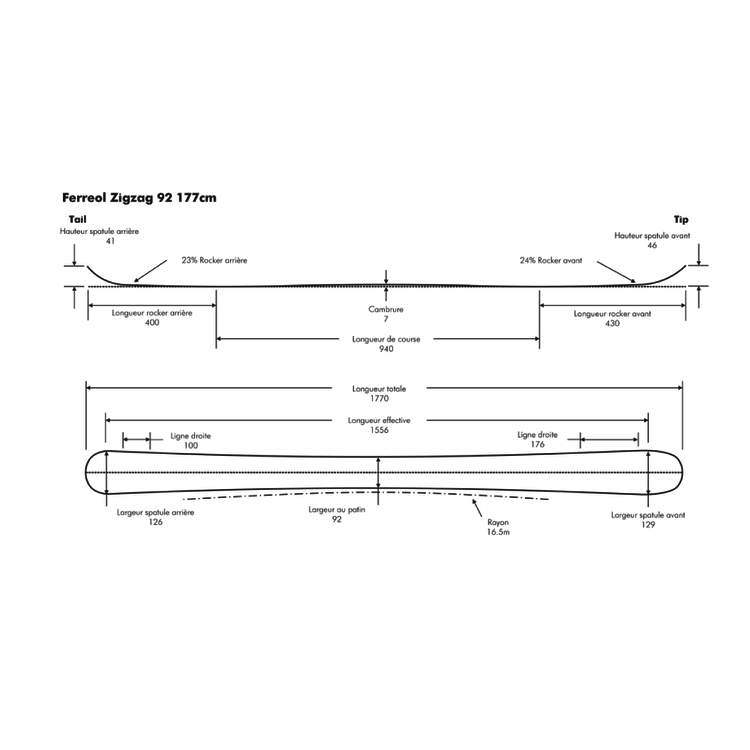 Ferreol Skis Zig Zag 92