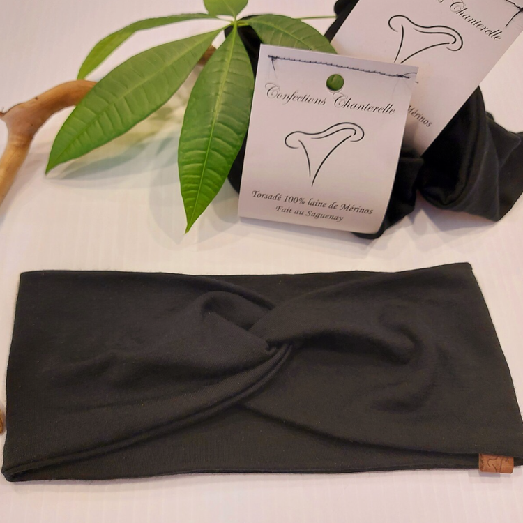 Confections Chanterelle Bandeau torsadé 100% laine de Mérinos