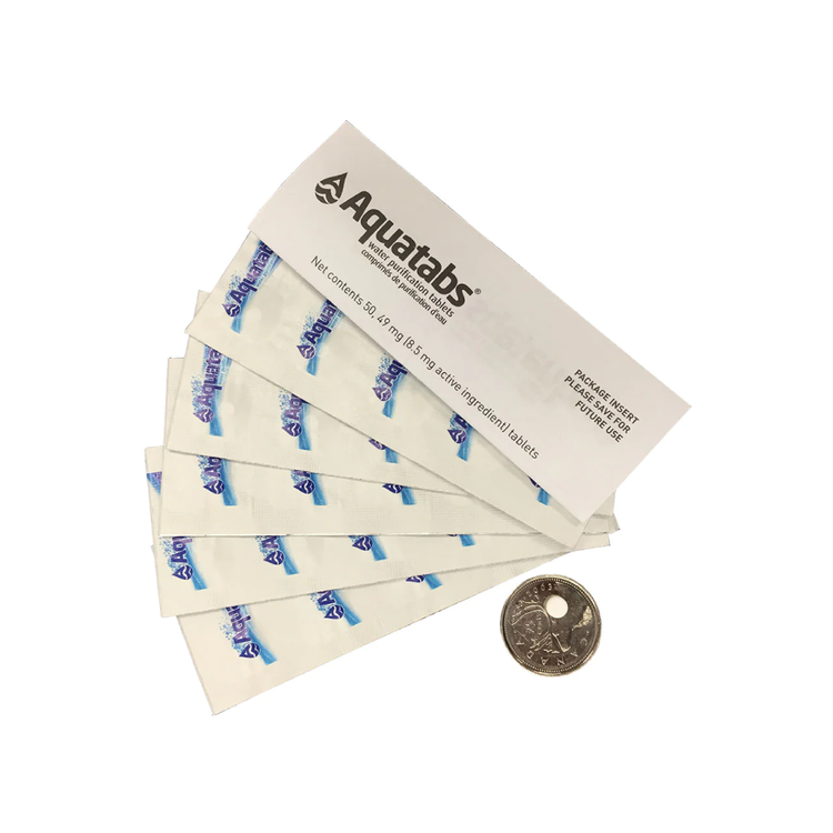 Aquatabs Comprimés de purification d'eau 1L Aquatabs paquet de 50