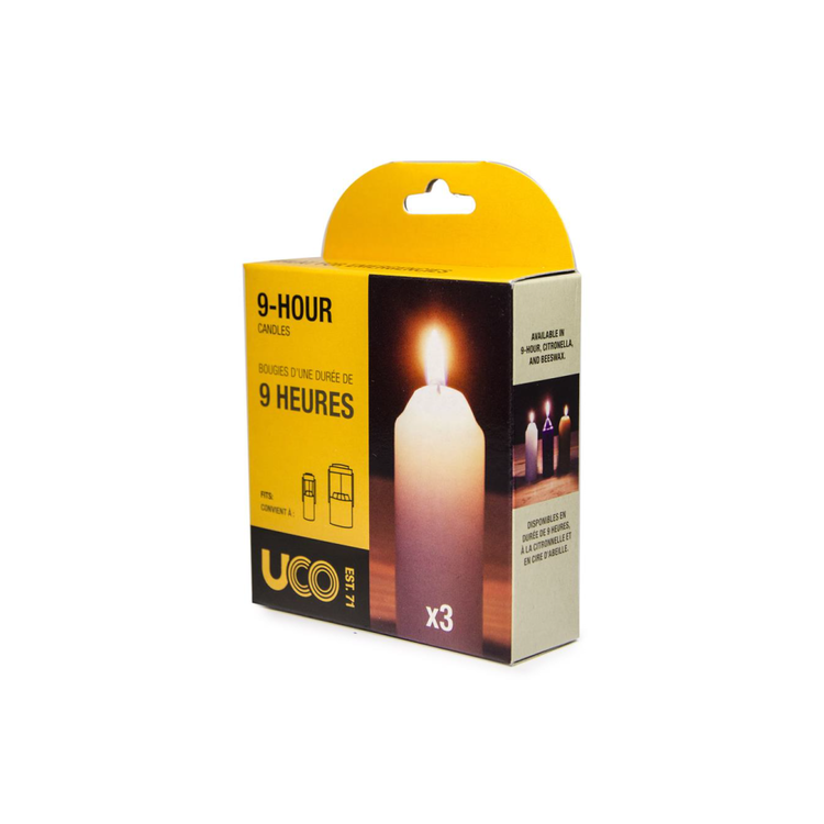 UCO Bougies - durée de 9h00 (paquet de 3)