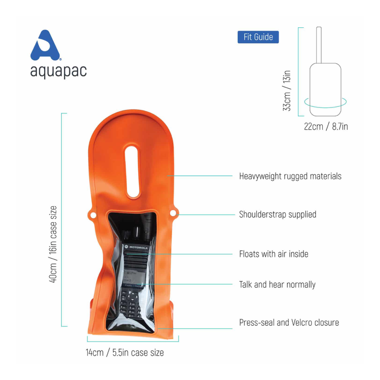 Aquapac Étui étanche pour radio VHF Trailproof