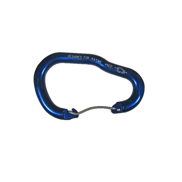 North Water Mousqueton à grande ouverture pour pagaie, bleu