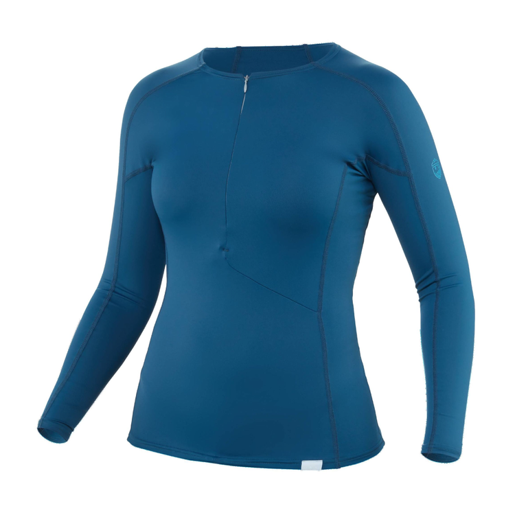 NRS Maillot manches longues H2core Rashguard - Femme bleu (Poseidon)