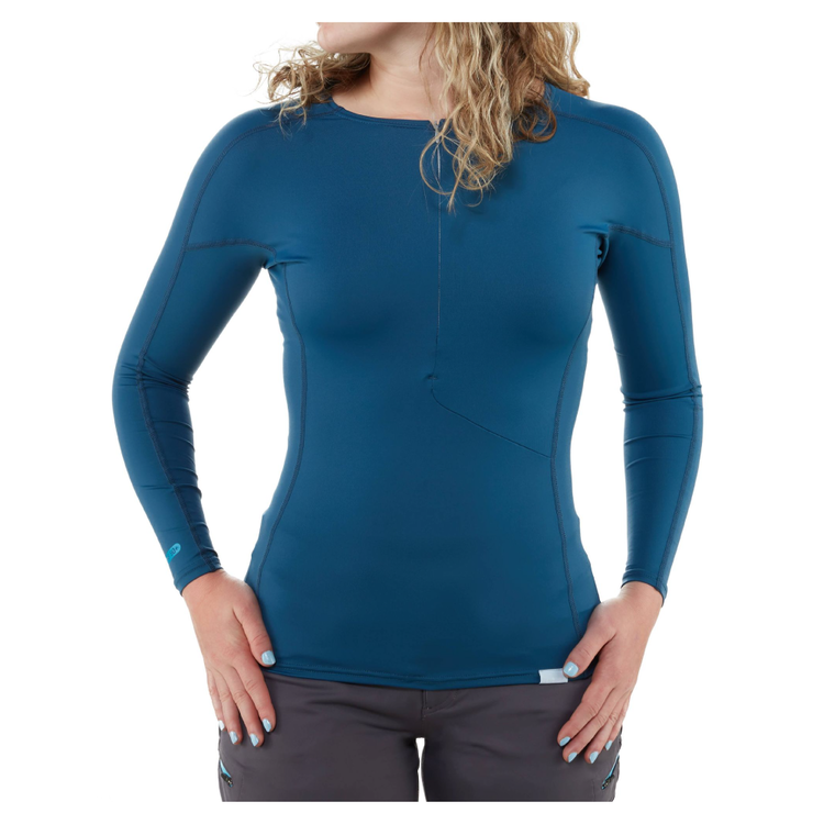 NRS Maillot manches longues H2core Rashguard - Femme bleu (Poseidon)