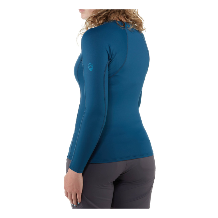 NRS Maillot manches longues H2core Rashguard - Femme bleu (Poseidon)
