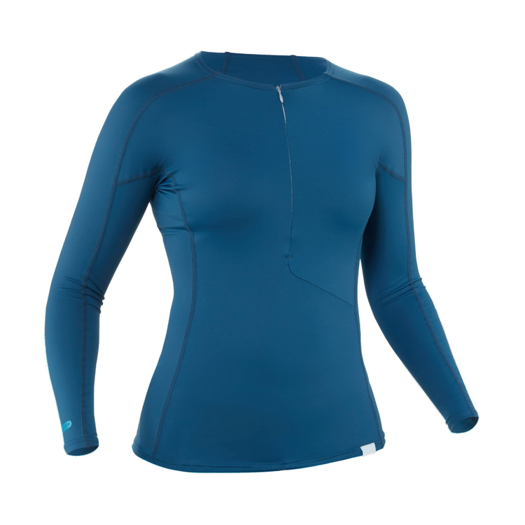 NRS Maillot manches longues H2core Rashguard - Femme bleu (Poseidon)