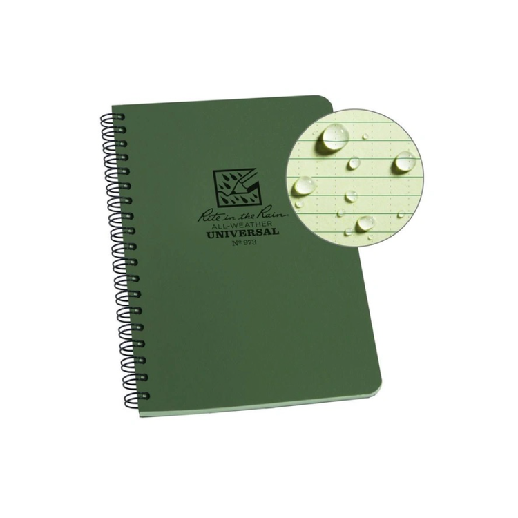 Rite in the rain Carnet à spirales résistant aux intempéries 4.625"X7"