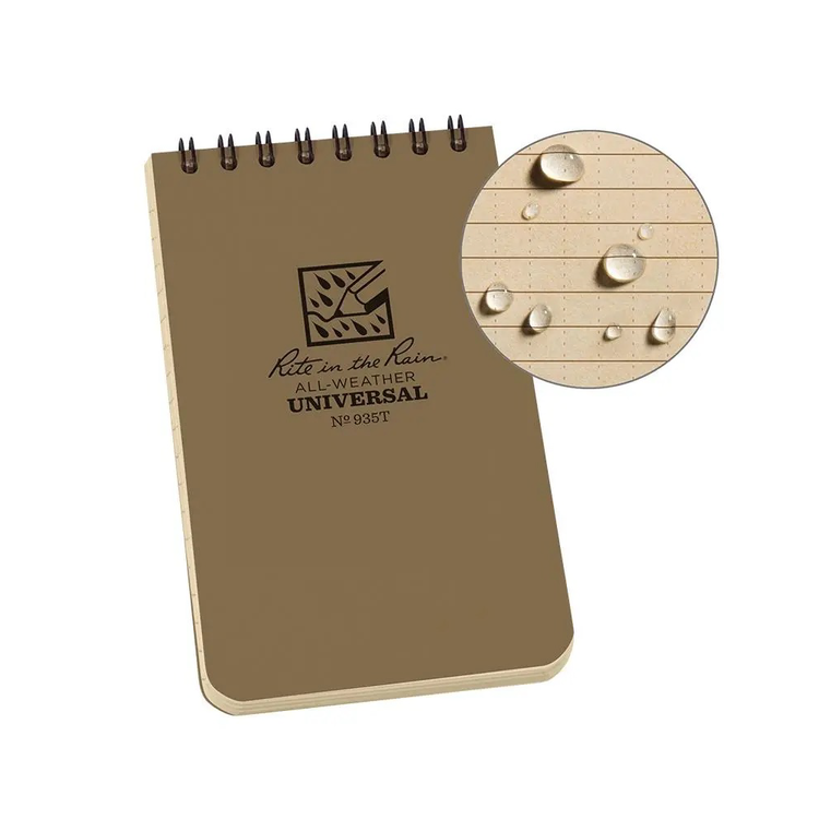 Rite in the rain Carnet à spirales résistant aux intempéries 3"X5"