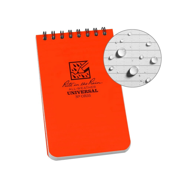 Rite in the rain Carnet à spirales résistant aux intempéries 3"X5"