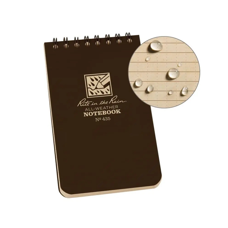 Rite in the rain Carnet à spirales résistant aux intempéries 3"X5"
