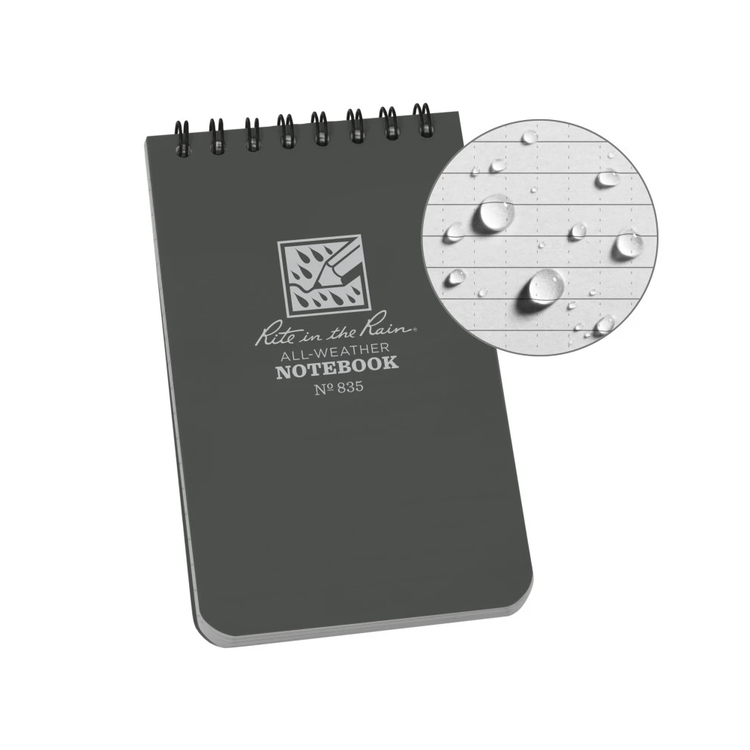 Rite in the rain Carnet à spirales résistant aux intempéries 3"X5"