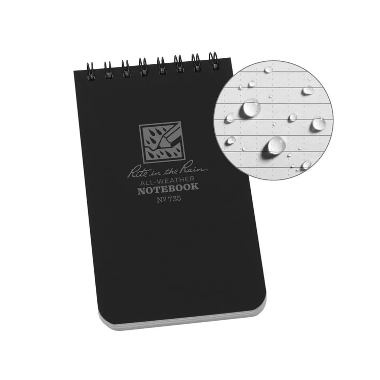 Rite in the rain Carnet à spirales résistant aux intempéries 3"X5"