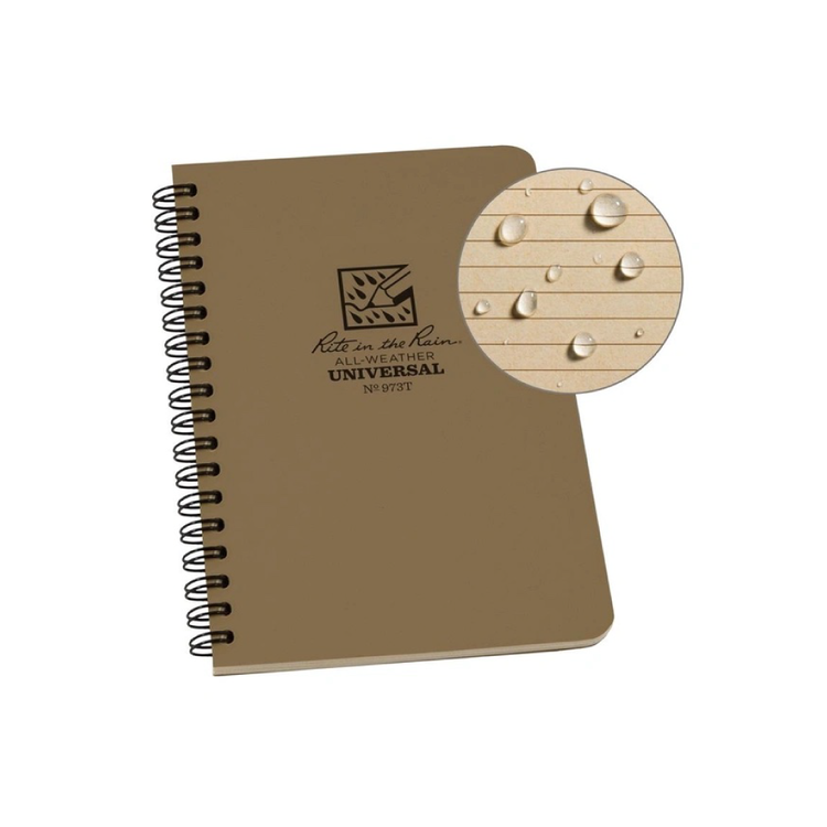 Rite in the rain Carnet à spirales résistant aux intempéries 4.625"X7"