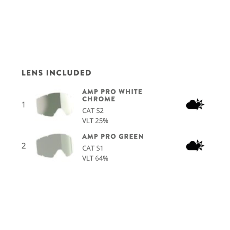 Scott Lunettes de ski Shield AMP Pro (2 lentilles)