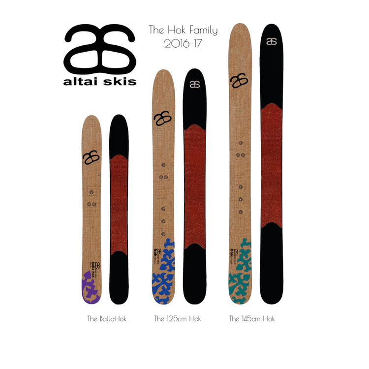 Altai Skis Skis-raquettes HOK + fixations universelles Pivot