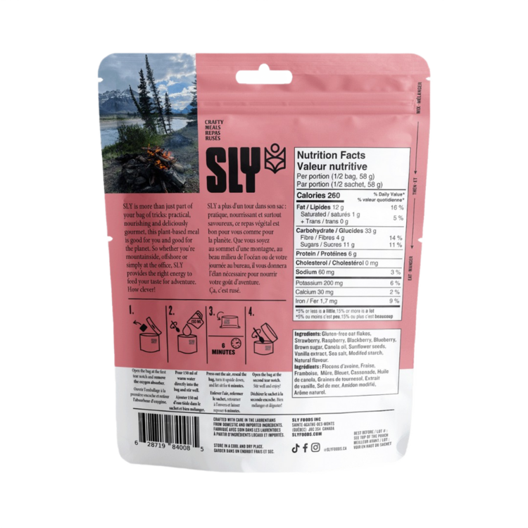 SLY floods inc. Granola aux fruits rouges