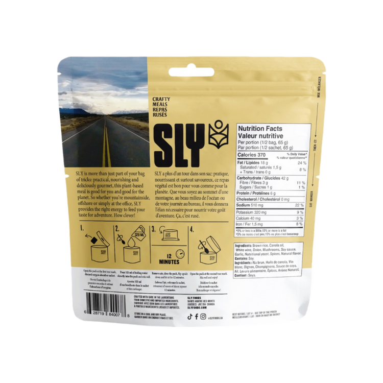 SLY floods inc. Risotto aux champignons