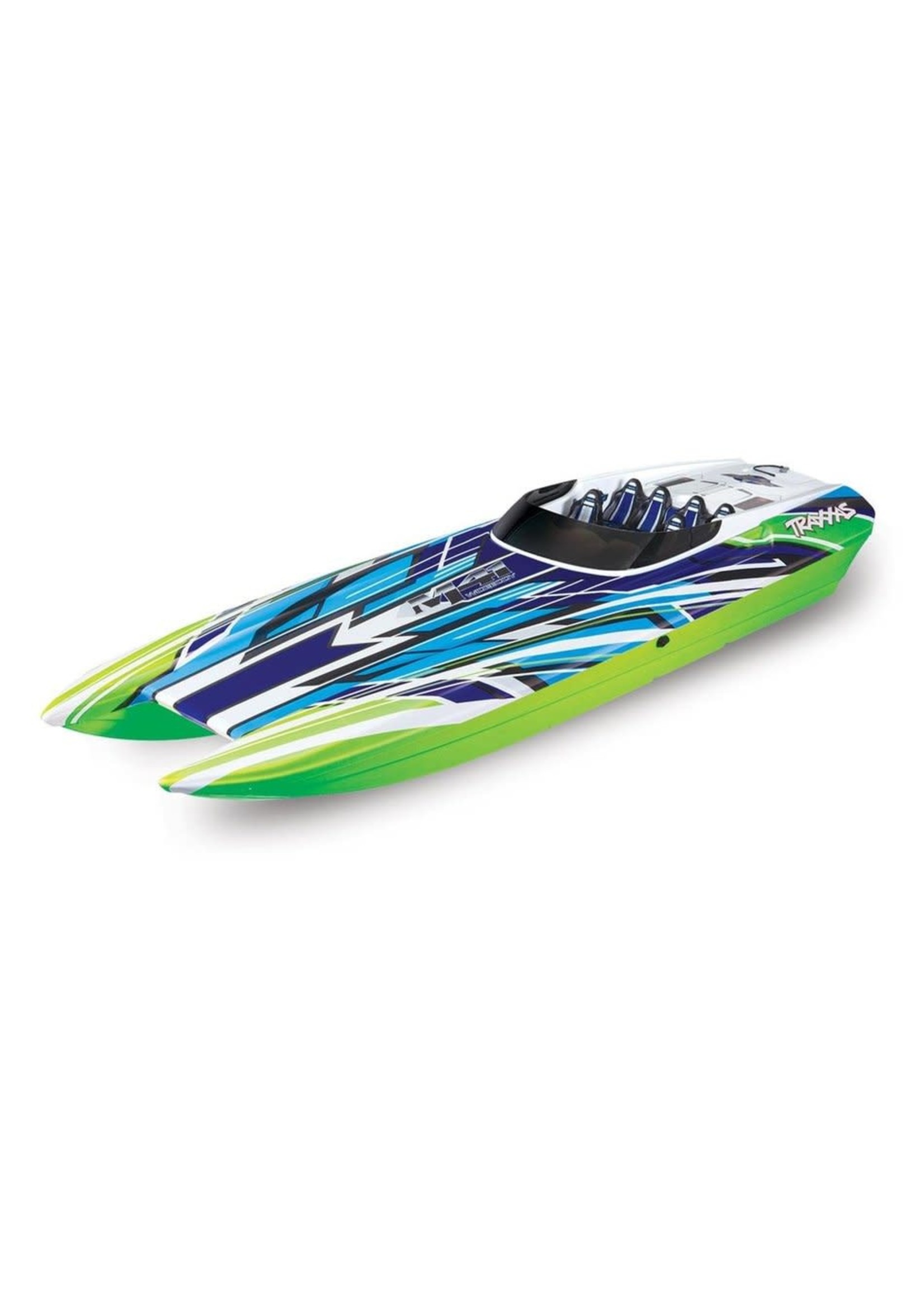 Traxxas 57046-4-GRNX DCB M41 Widebody: Brushless 40' Race Boat with TQi Traxxas Link  Enabled 2.4GHz Radio System & Traxxas Stability Management (TSM)