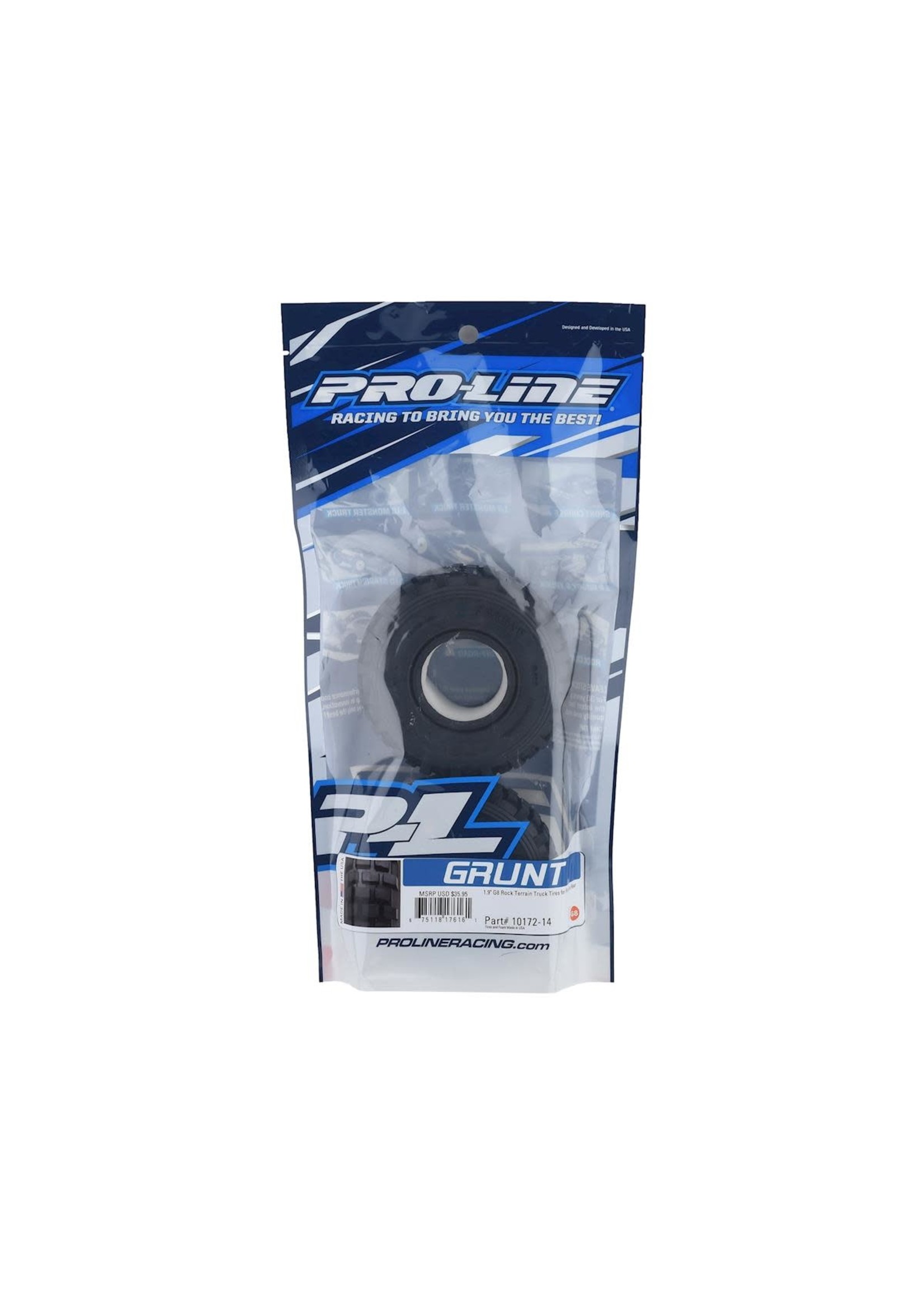 Pro-Line PRO1017214 Pro Line Grunt 1.9" G8 Rock Terrain Truck Tires for F/R