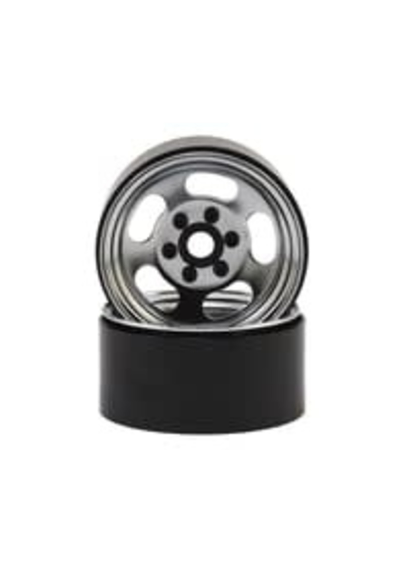 SSD SSD00276 SSD RC Slot 1.9" Steel Beadlock Wheels (Chrome)