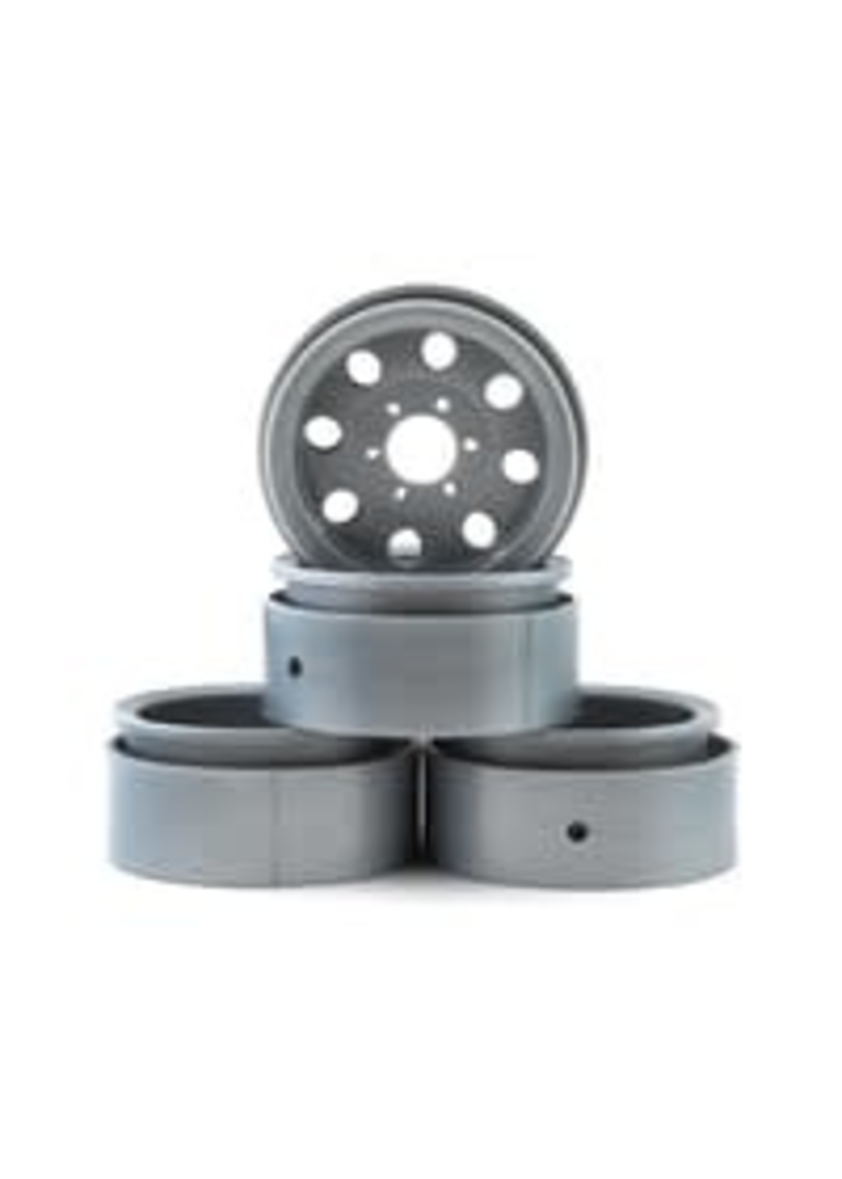 Element RC ASC42108 Element RC Enduro 1.9" The Ocho Beadlock Crawler Wheels (Silver)