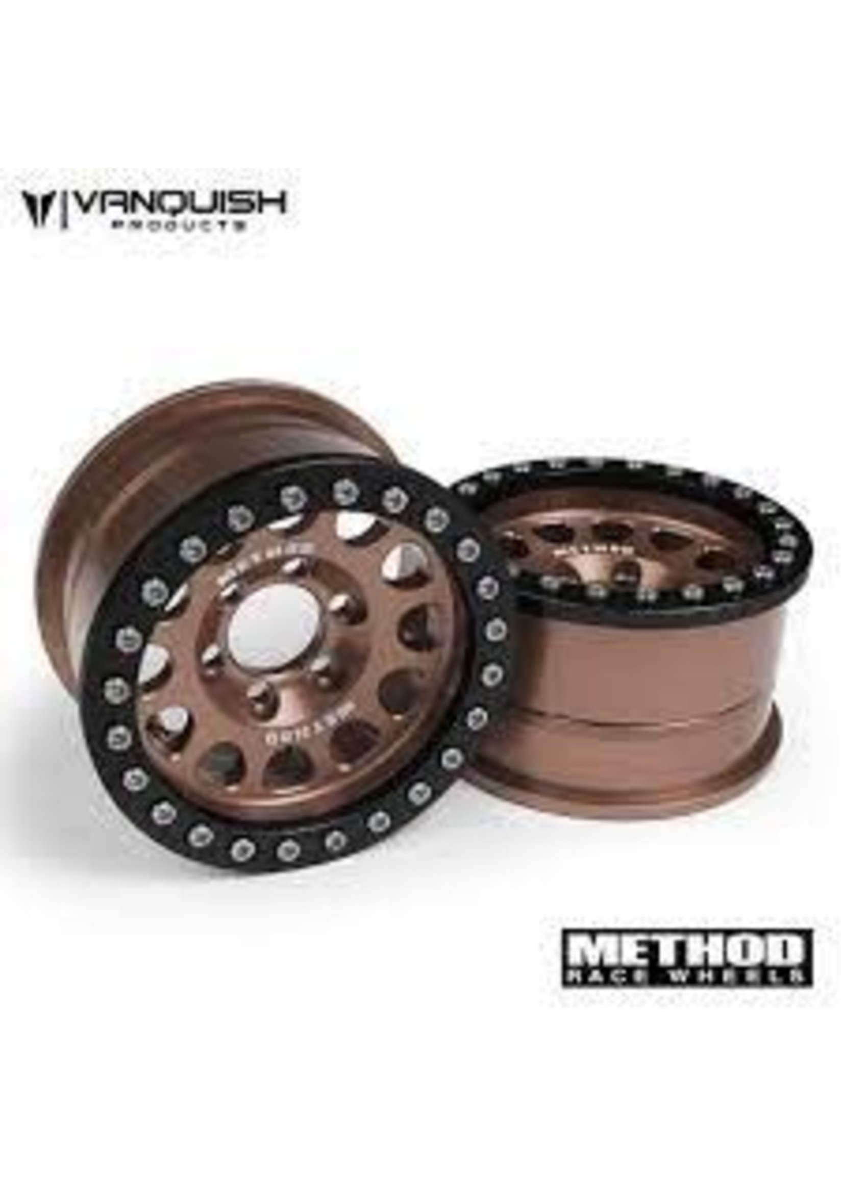 VPS VPS07920 Vanquish Products Method 105 1.9 Beadlock Crawler Wheels (2) (Bronze)