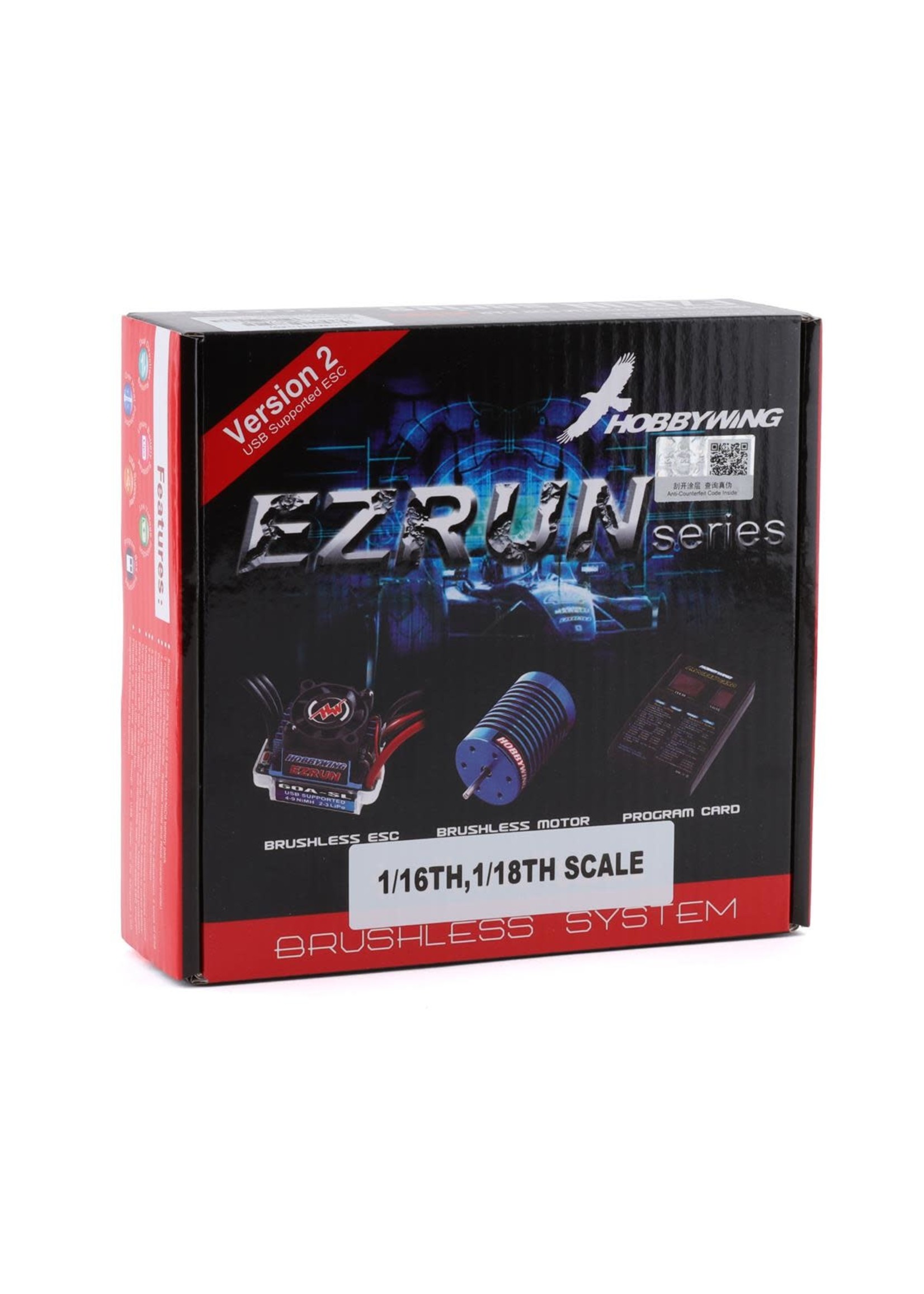 Hobbywing 81030000 Hobbywing EzRun-18A-SL ESC/EzRun 12T/2030 7800kV Combo