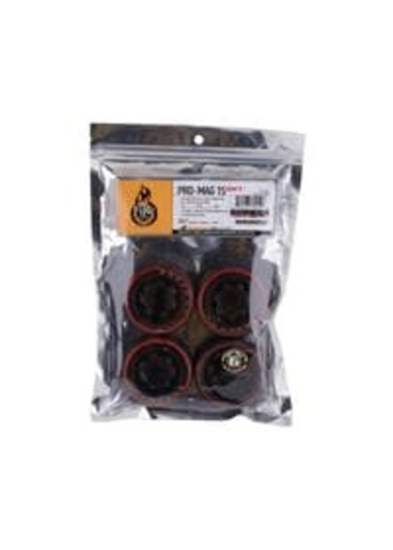 Firebrand RC FBR1WHEPRO196 Firebrand RC Promag 15-D2T Pre-Mounted Drift Tires (Red) (4) w/D2T Tires, 12mm Hex & 6mm Offset