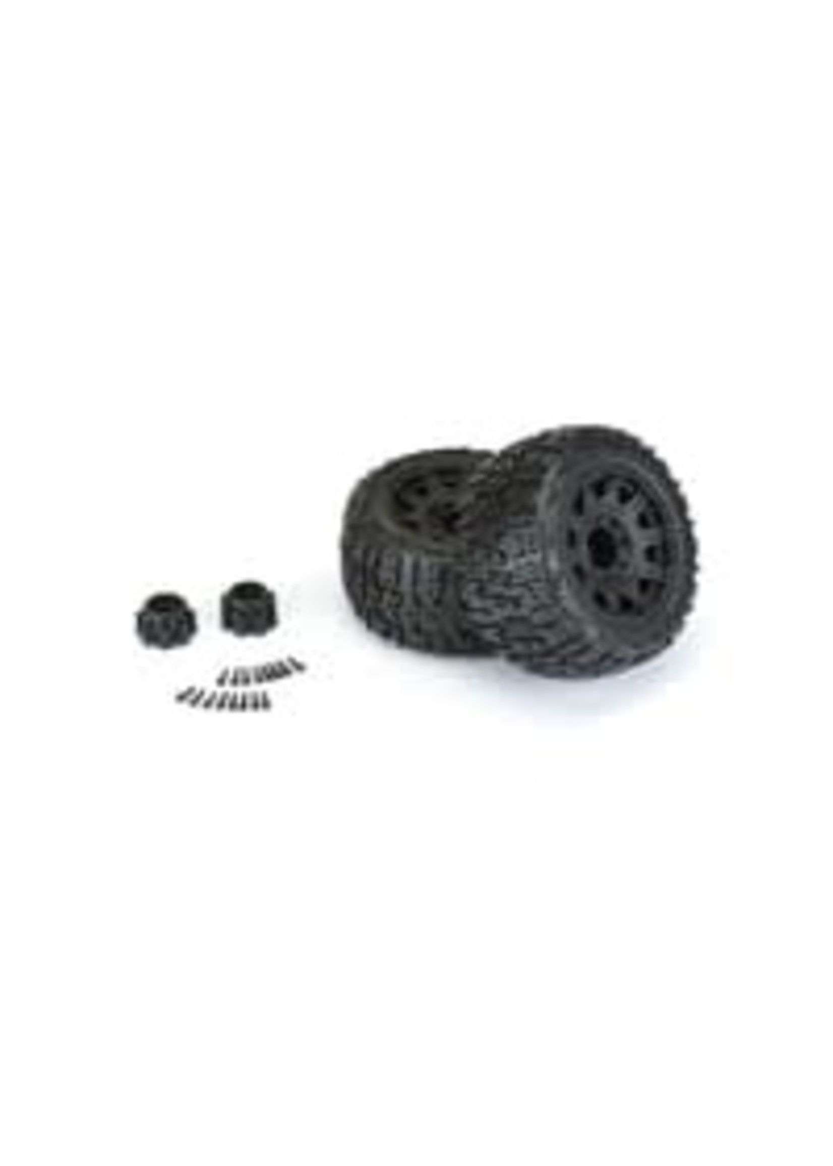 Pro-Line PRO1017510 Pro-Line Trencher LP 3.8" Pre-Mounted Truck Tires (2) (Black) (M2)
