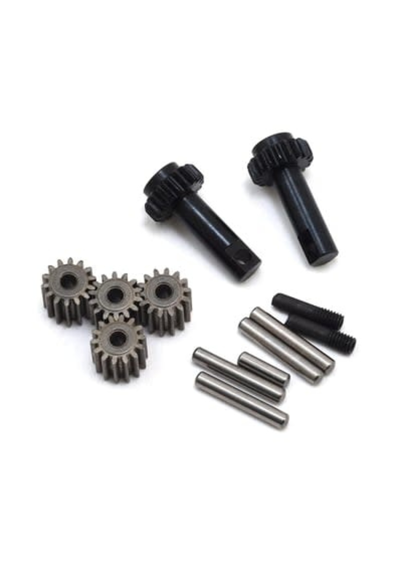 Traxxas 2382 Planet gears (4)/ planet shafts (4)/ sun gears (2)/sun gear alignment shaft (1) all hardened steel