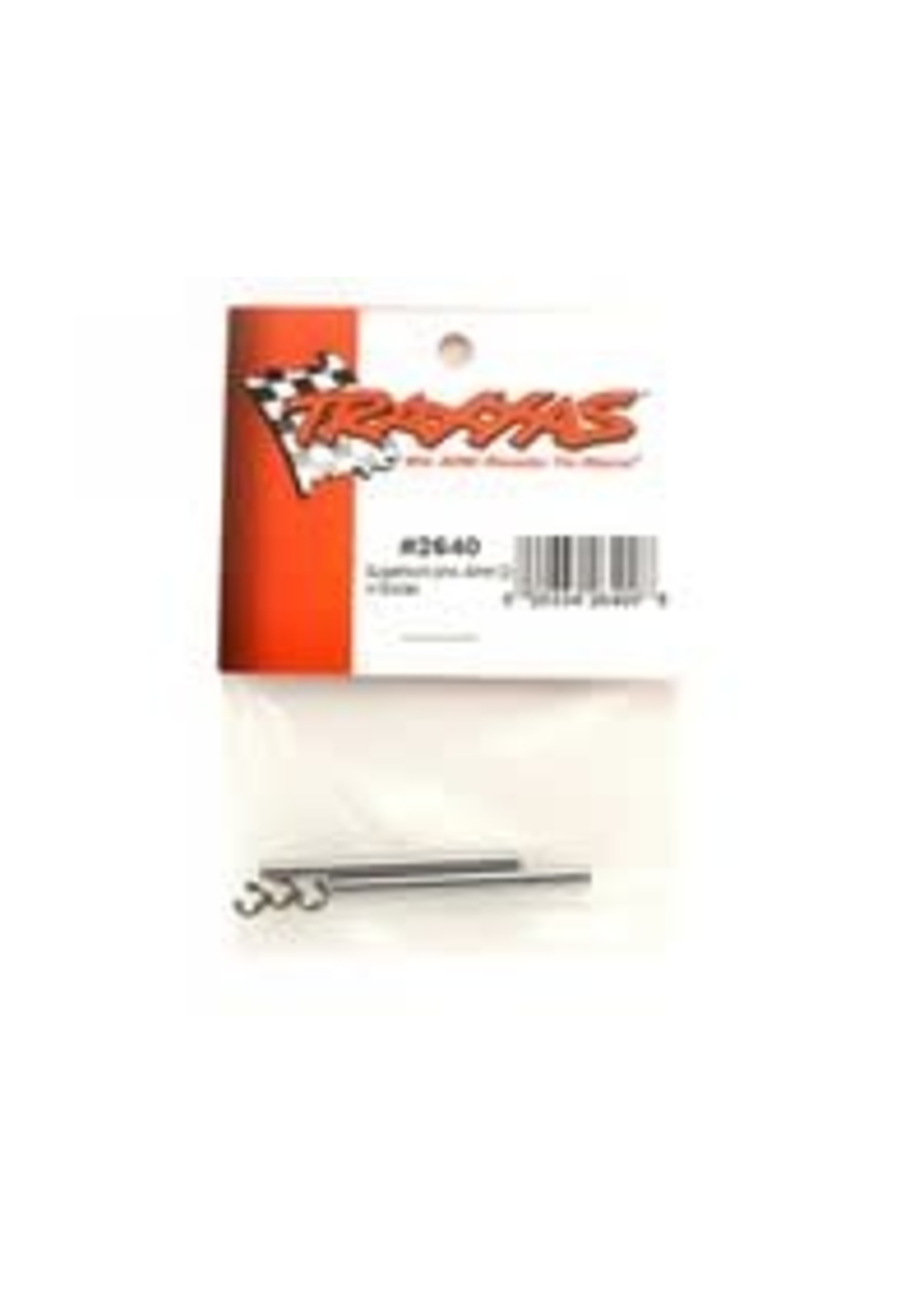 Traxxas 2640 Suspension pins, 44mm (2) w/ e-clips