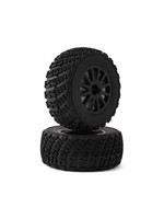 Traxxas Traxxas Gravel Pattern Tires/Black Wheels Assembled/Glued