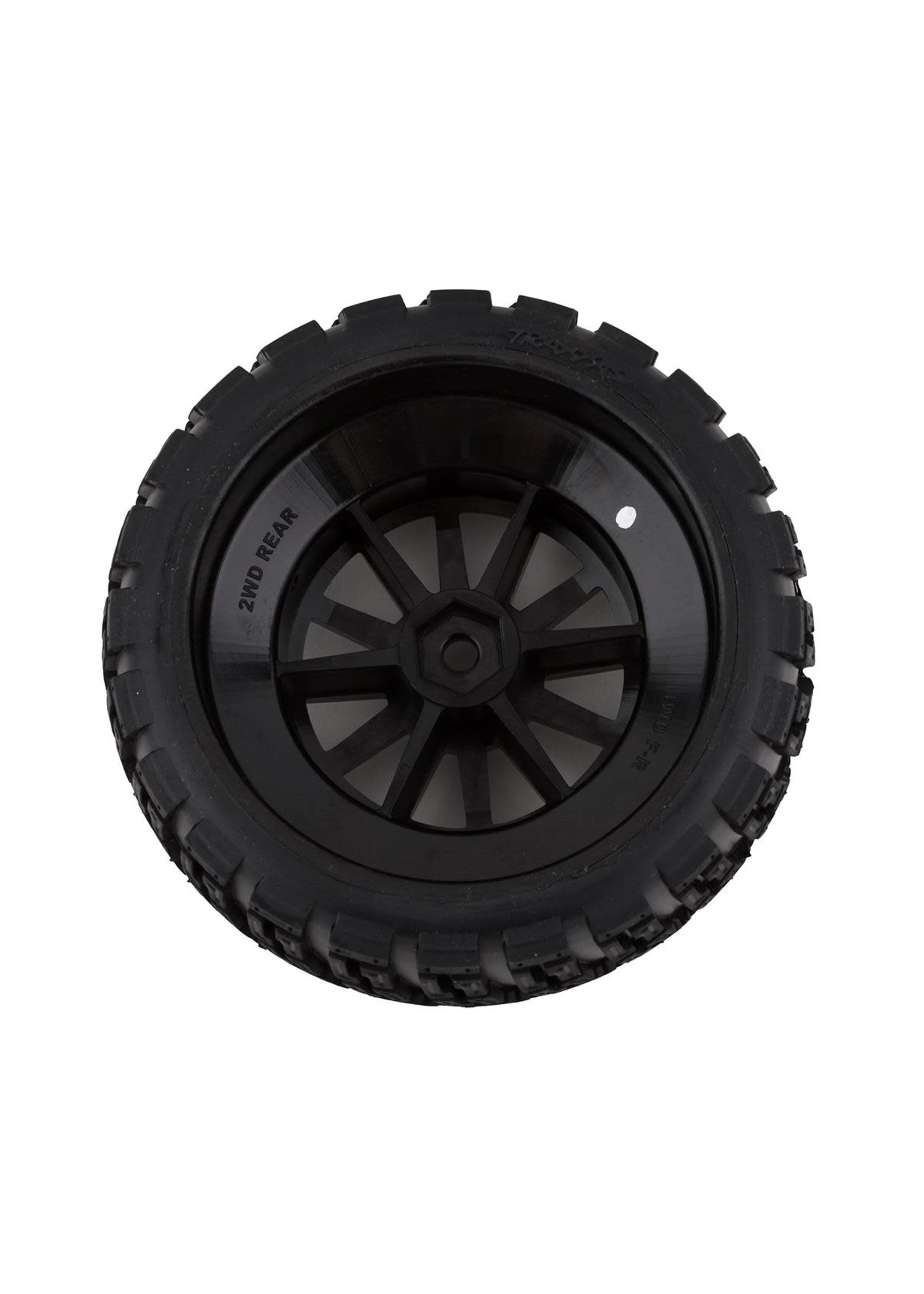 Traxxas 7473T Traxxas Gravel Pattern Tires/Black Wheels Assembled/Glued