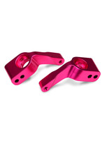 Traxxas Stub axle carriers, Rustler®/Stampede®/Bandit® (2), 6061-T6 aluminum (pink-anodized)/ 5x11mm ball bearings (4)