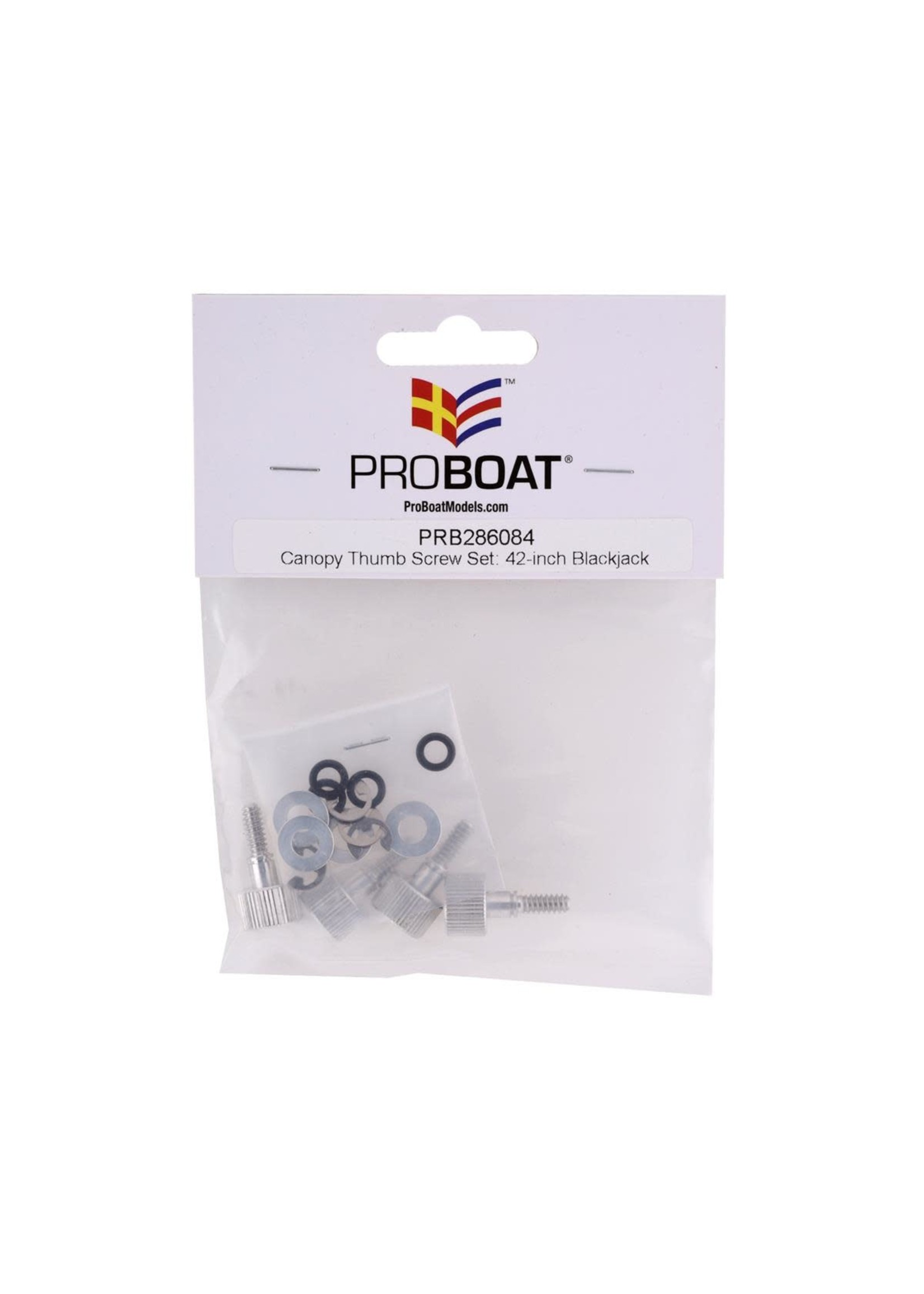 Proboat PRB286084 Pro Boat Blackjack 42 Canopy Thumb Screw Set (4)
