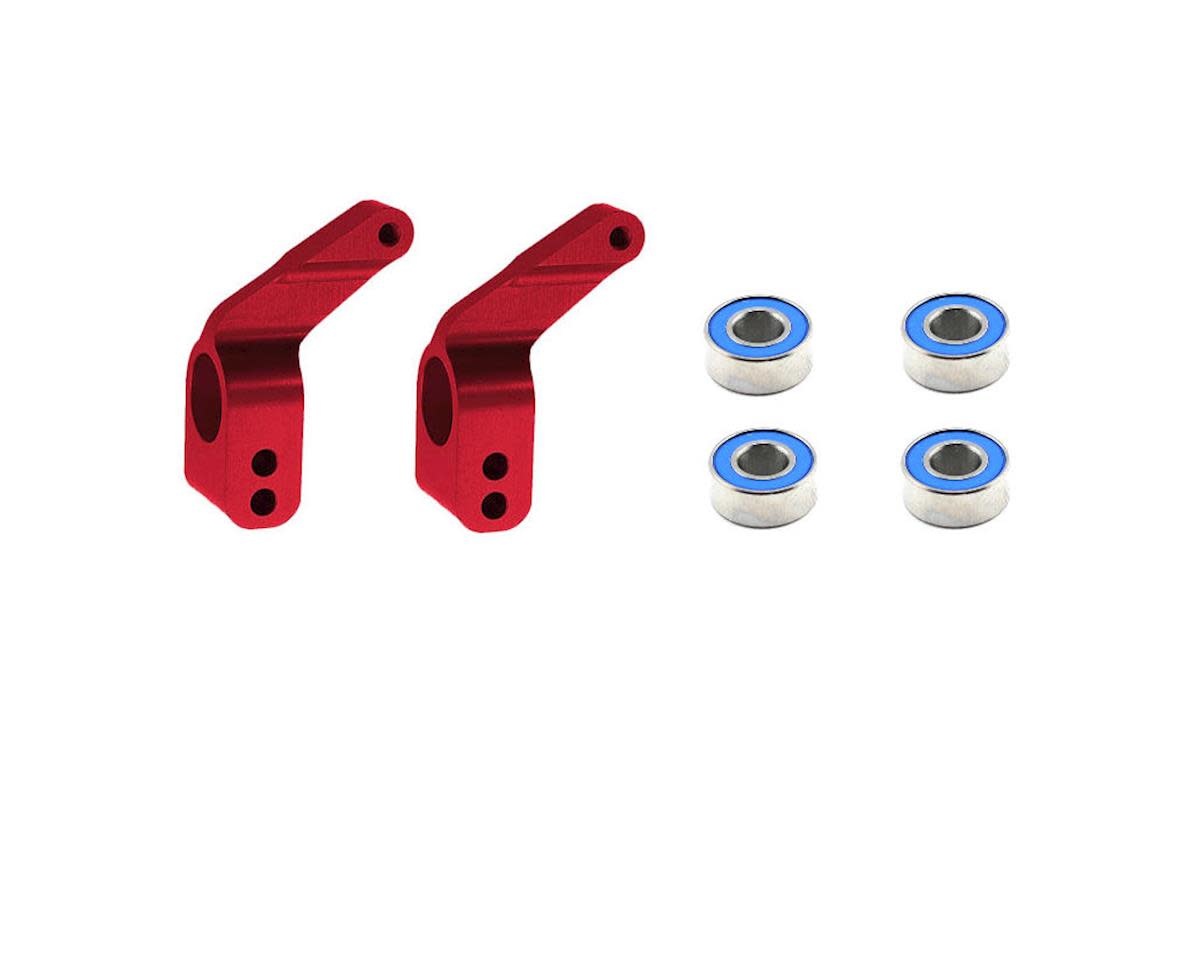 Stub axle carriers, Rustler®/Stampede®/Bandit® (2), 6061T6 aluminum (redanodized)/ 5x11mm ball