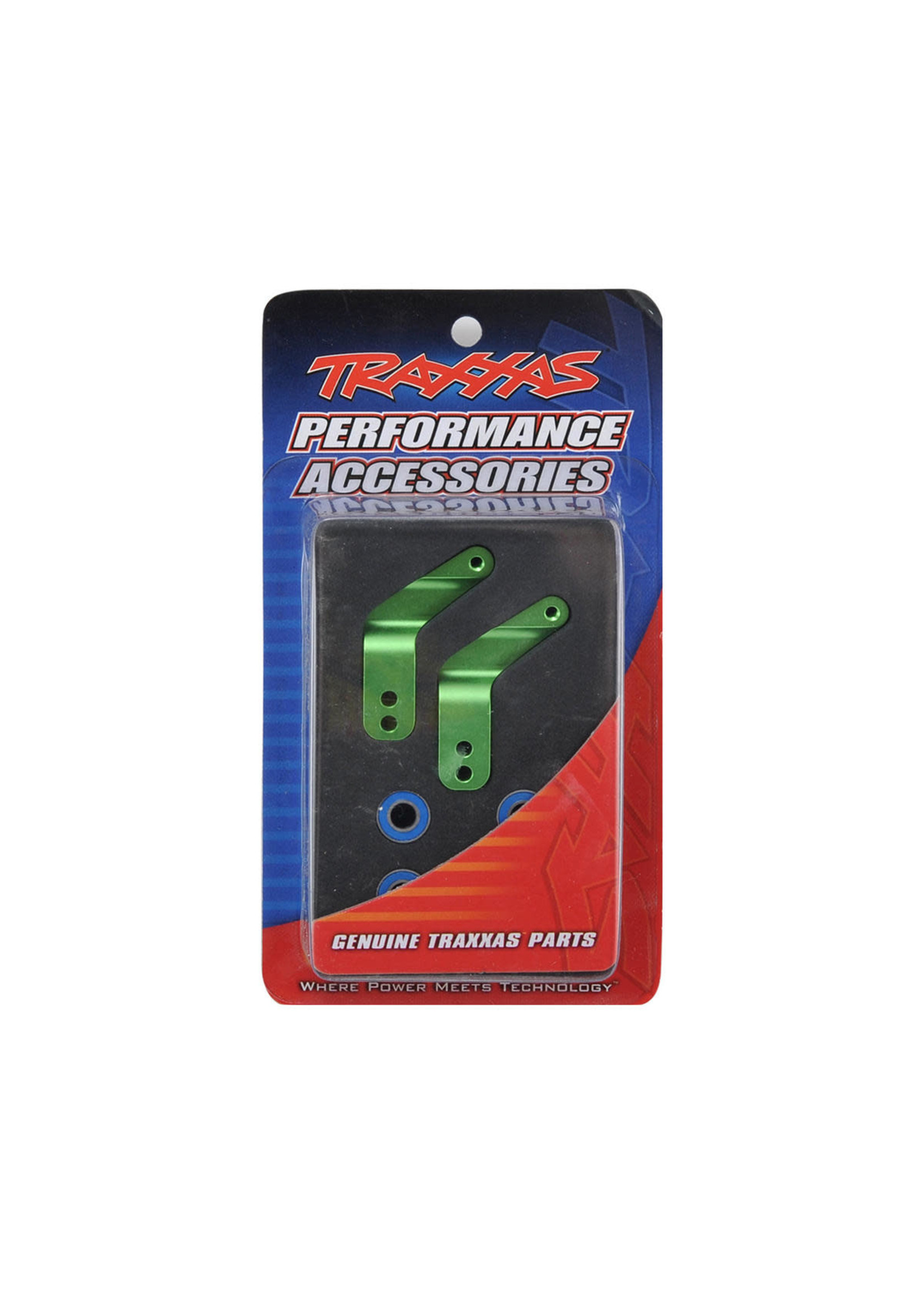 Traxxas 3652G Stub axle carriers, Rustler®/Stampede®/Bandit® (2), 6061-T6 aluminum (green-anodized)/ 5x11mm ball bearings (4)