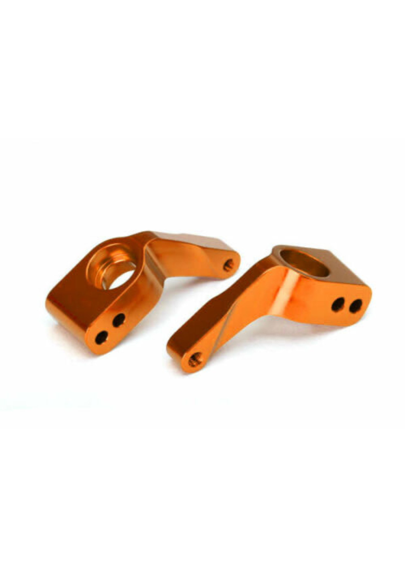 Traxxas 3652T Stub axle carriers, Rustler®/Stampede®/Bandit® (2), 6061-T6 aluminum (orange-anodized)/ 5x11mm ball bearings (4)